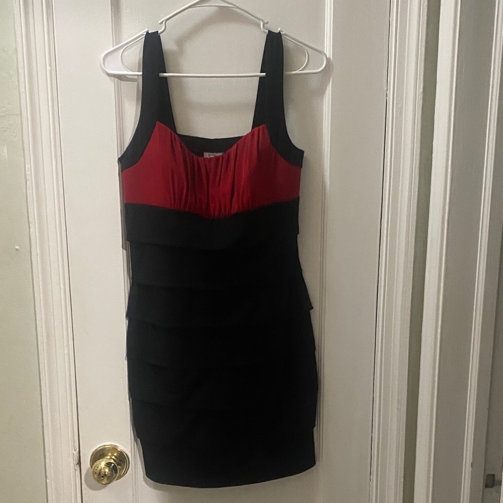 Sweet Storm Black and Red Mini Dress - Picture 1 of 3